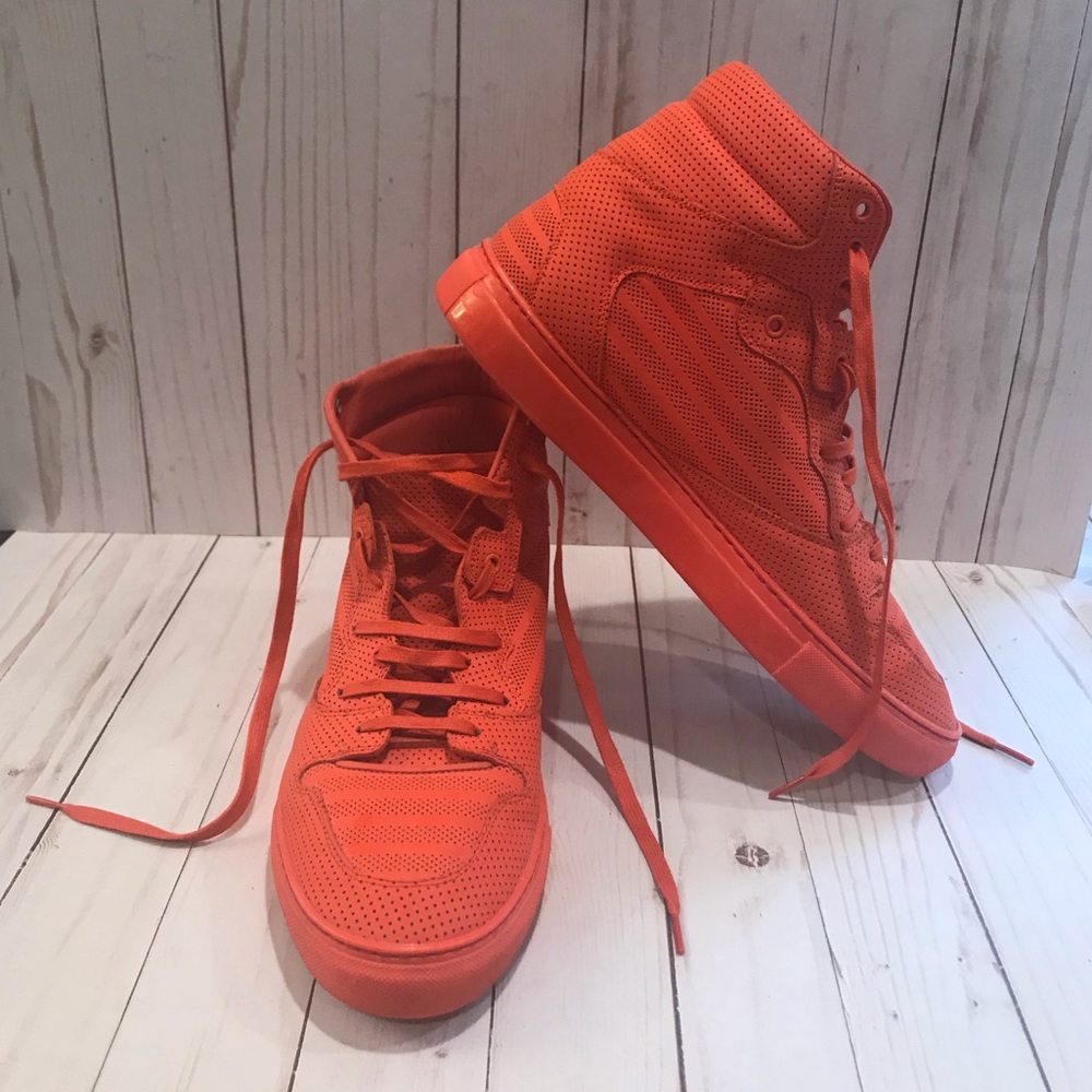 Balenciaga Red Hightop Trainers